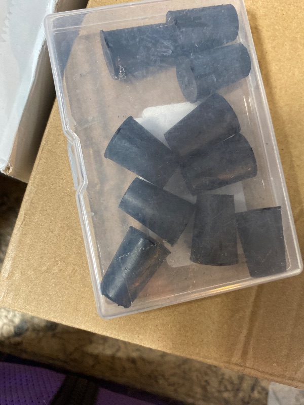 Photo 1 of 0# Black Tapered Shaped Solid Rubber Stopper for Gas Can Spout Heat Sink