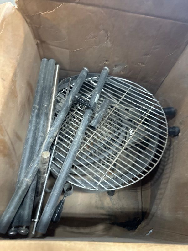View 5 of *** PARTS ONLY *** BIG HORN Santa Maria Grill, Portable Argentinian Parrilla with Adjustable Height & 360° Rotating Grates, Charcoal Open Fire BBQ Grill with Rotisserie for Camping, Patio & Backyard