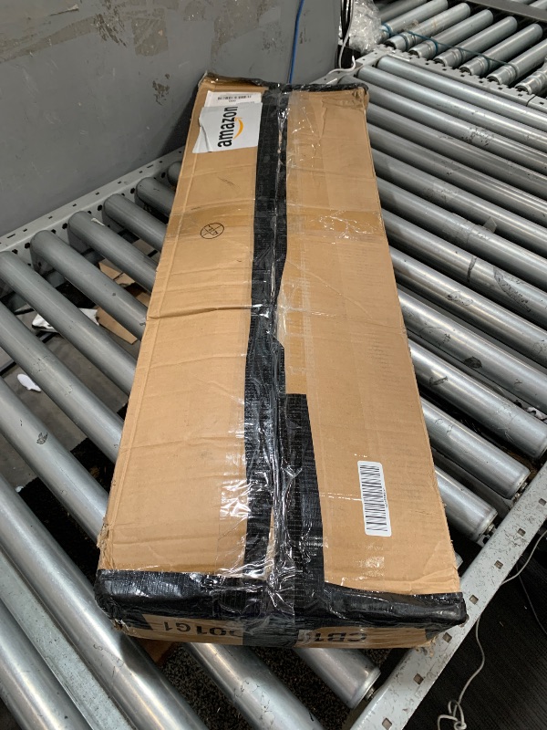 Photo 1 of ***MISSING PARTS***HOOBRO Dining Bench, Upholstered Kitchen Table Bench, Dining Room Bench with PU Leather Padded Seat, Steel Frame, Easy to Assemble, for Kitchen, Dining Room, Bedroom, Brown and Black CB100CD01G1