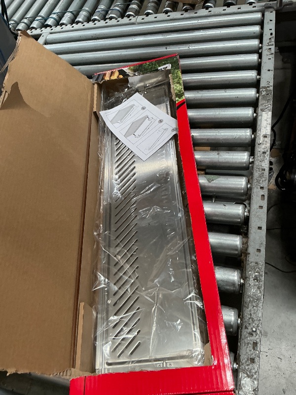 Photo 1 of "Weber 30" Slate Griddle Warming Rack & Resting Tray – Easy?Install Adjustable Rack with Raised Edges & Narrow Heat Slots for Keeping Food Warm, Toasting & Extra Cook Space