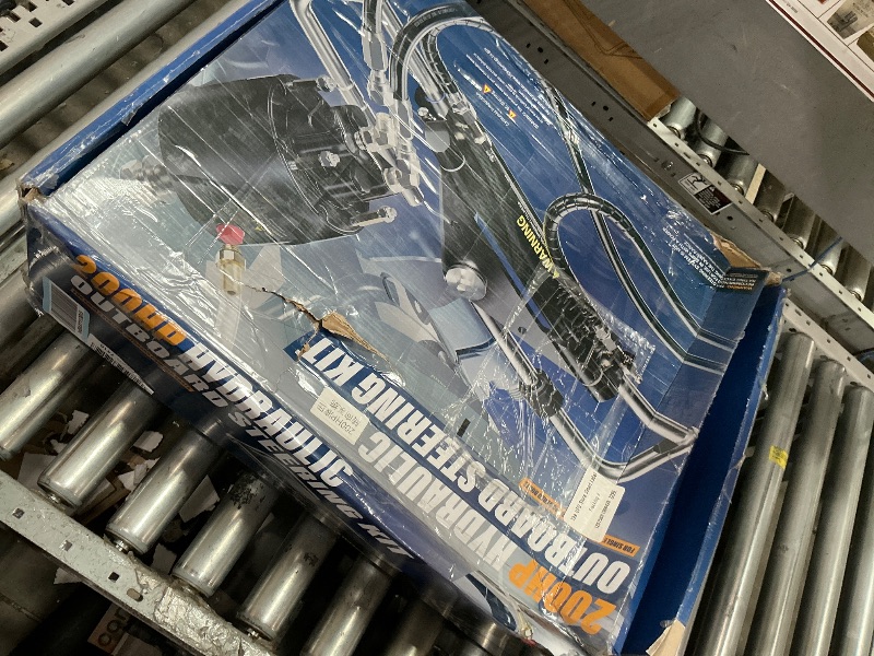 Photo 1 of ??????? 200HP Hydraulic Outboard Steering Kit Boat Marine System with Electroplated Steering Wheel, Helm Pump, Hydraulic Cylinder, 26ft PU Hoses, Fit for Most Single Outboard-Powered Boats