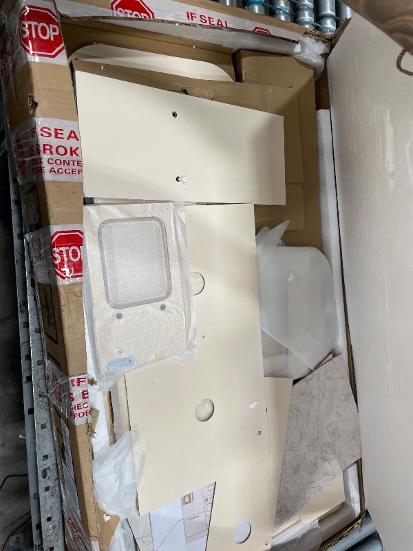View 3 of **FOR PARTS ONLY, MISSING PIECES** ROBOTIME Wooden Play Kitchen Set