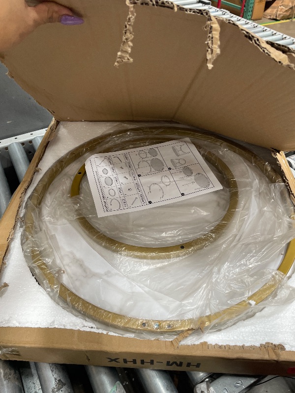 Photo 1 of aboxoo Nesting Coffee Tables - White Marble & Gold