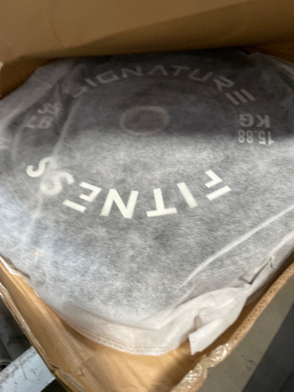 View 2 of **ONLY 1**Fitvids 2-Inch Olympic Bumper Plates, 35 LBS, Pair