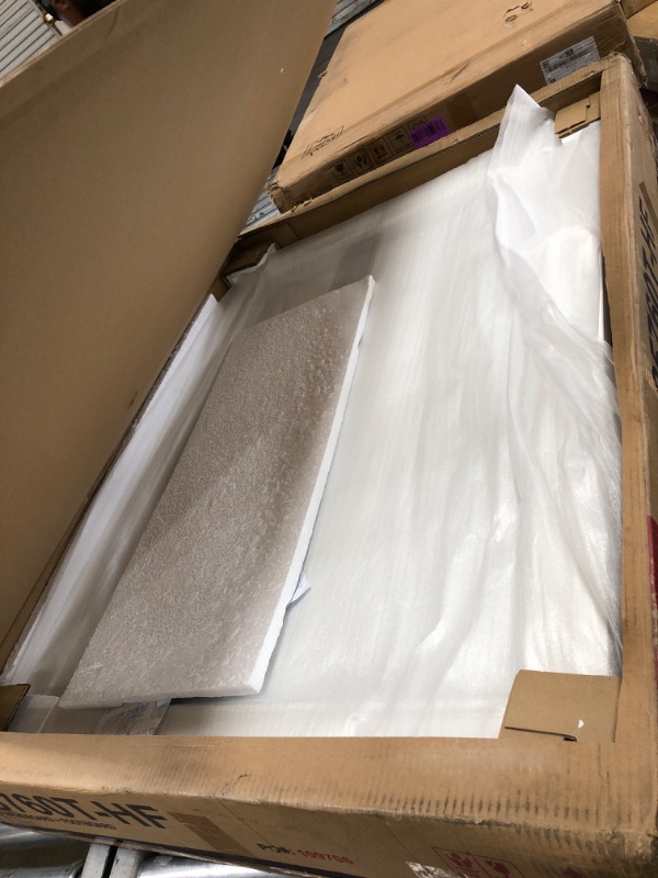 Photo 1 of *INCOMPLETE* Contemporary Twin Size White Color Finish Bed Bedroom Furniture Panel Headboard
