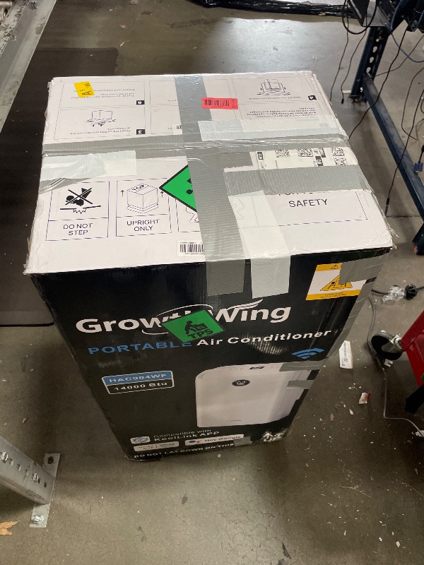 Photo 1 of ***STOCK PHOTO FOR REFERENCE ONLY***GrowthWing 14,000 BTU Smart WiFi Portable Air Conditioner, Cools up to 700 Sq.Ft, Auto-Evaporation, 3-in-1 Modes, Voice & Remote Control, Quiet Operation, White