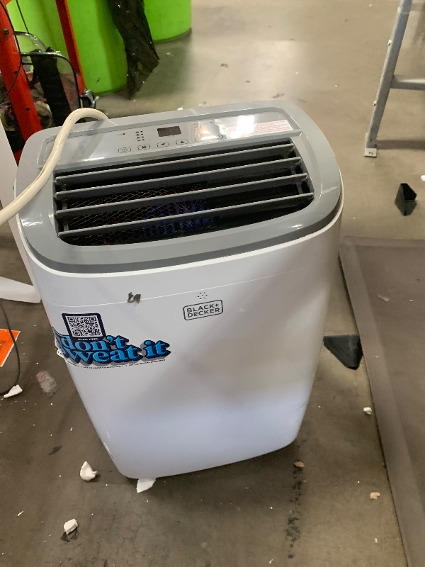 View 2 of **PARTS ONLY** BLACK+DECKER Portable Air Conditioner, 10,000 BTU, BPACT10WT, White