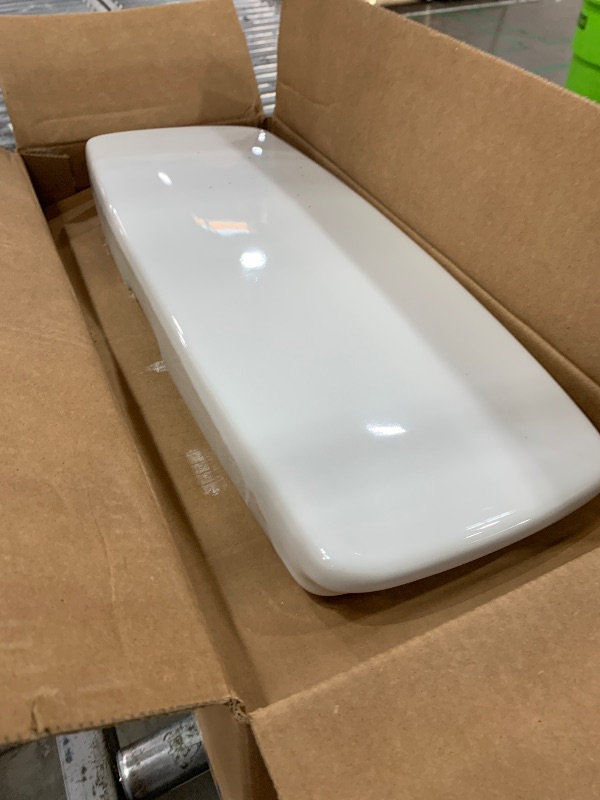 Photo 1 of **TANK ONLY** TOTO Drake Transitional Two-Piece Elongated 1.28 GPF Universal Height TORNADO FLUSH Toilet with CEFIONTECT, Cotton White - CST786CEFG#01