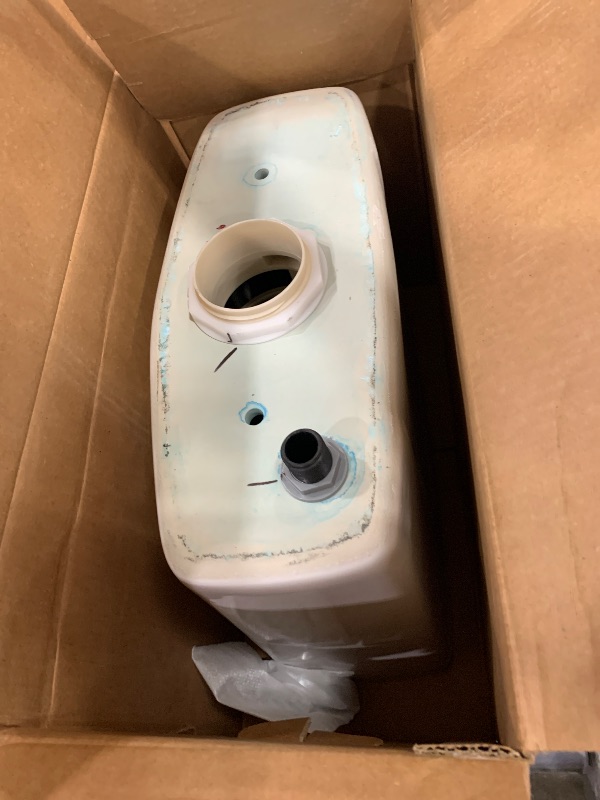 Photo 1 of **TANK ONLY** TOTO Drake Transitional Two-Piece Elongated 1.28 GPF Universal Height TORNADO FLUSH Toilet with CEFIONTECT, Cotton White - CST786CEFG#01