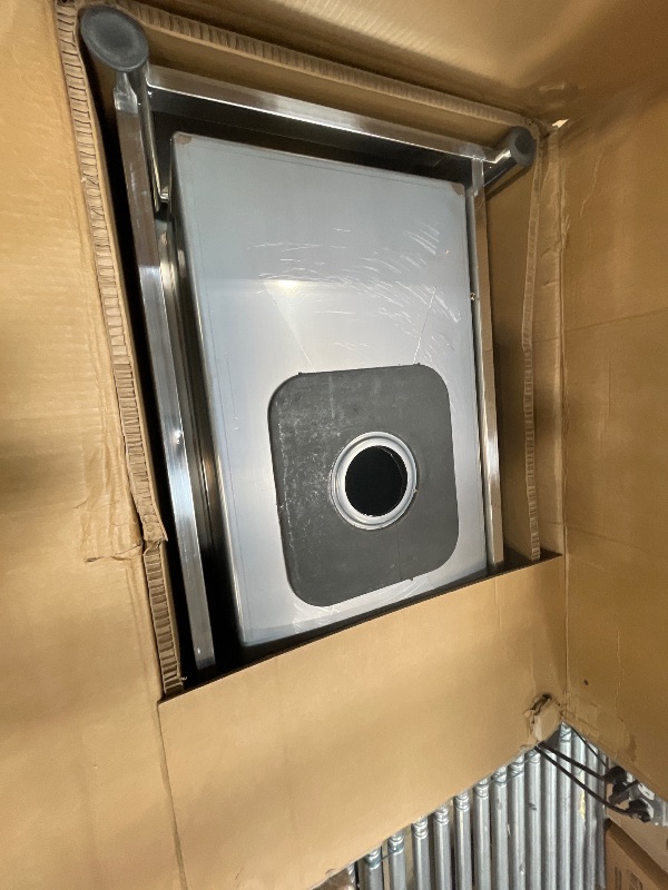 Photo 1 of **BOTTOM IS DAMAGED**Large Stainless Steel Utility Sink, Freestanding Kitchen Sink Single Bowl