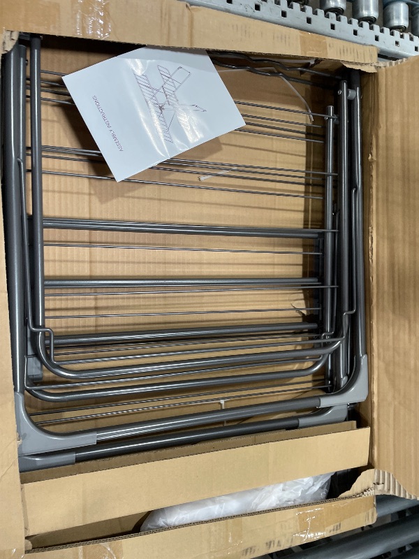 View 1 of *** MISSING PARTS / PARTS ONLY ***
SONGMICS Clothes Drying Rack, Foldable, Heavy Duty, 4 Gullwings
Laundry Drying Rack for Hanging Clothes, Gray, BUNJI Collection ULLR541G01