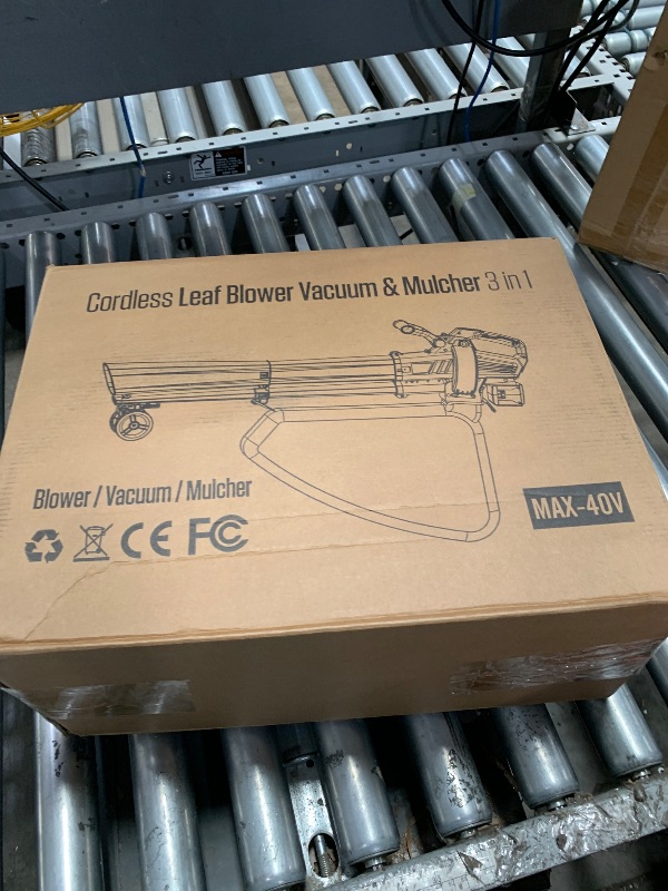 Photo 1 of *** CHECK COMMENTS*** 40V LI-ION CORDLESS LEAF BLOWER VACCUM MULCHER