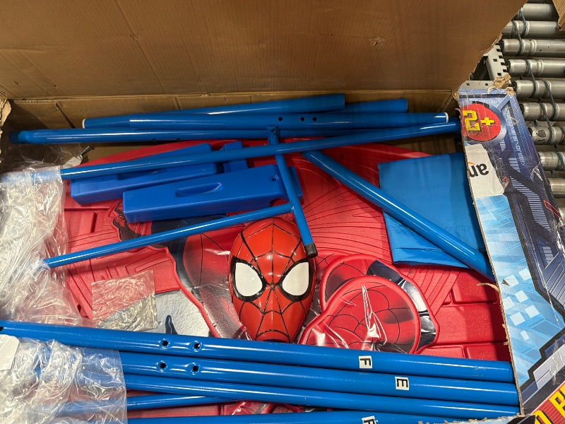 Photo 1 of ************Missing screws and side rails for bed.****************
Marvel Spider Man Plastic 3D-Footboard Twin Bed by Delta Children