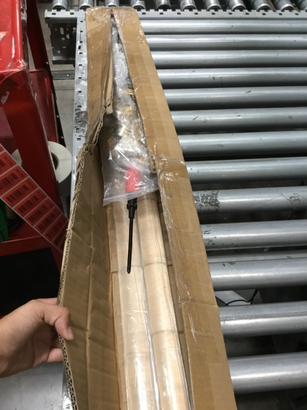Photo 1 of 8FT Acrylic Curtain Rod Set for 96" windows,Clear Drapery Rod(Gold Bracket)