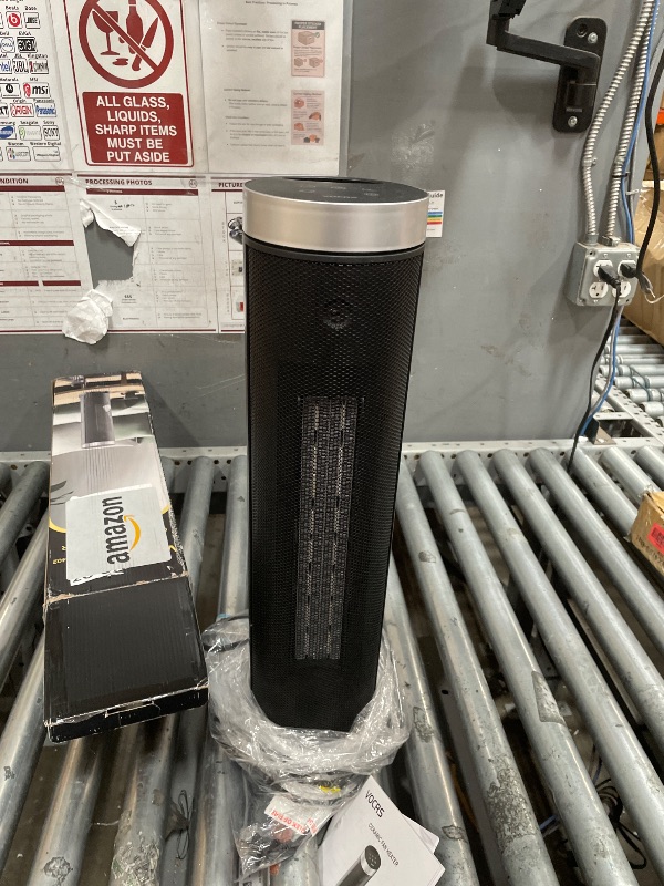 Photo 1 of Ceramic Fan Heater, Portable Indoor Heater with Remote Control, Three Heating Modes, Overheat and Tip-Over Protection