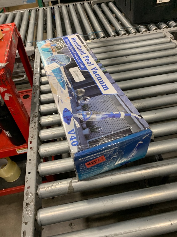 Photo 1 of ***STOCK PHOTO REFERENCE ONLY***Cordless Pool Vacuum with Telescopic Pole, 18.5 GPM Powerful Suction, 1.5H Supercharge Technology, Handheld Pool Vacuum Cleaner for Above Ground/Inground Pools, Hot Tubs, Blue