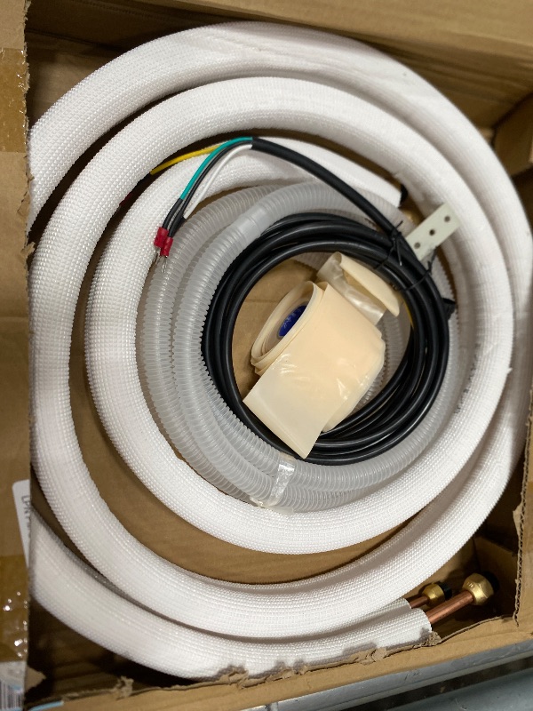 Photo 1 of 10 ft Mini Split Line Set, 1/4" & 3/8" Air Conditioner Copper Tubing Line
