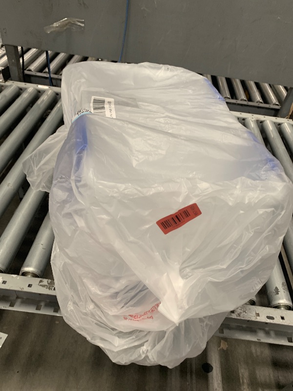 Photo 1 of **Only One** IRIS USA 3-Pack 16 Qt Storage Bins with Gasket Lids, Clear/Blue