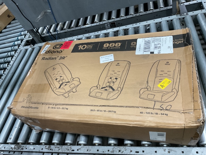 Photo 1 of ***MISSING PARTS***Diono Radian 3R, All-in-One Convertible Car Seat, Rear and Forward Facing, 10 Years 1 Car Seat, Slim Fit 3 Across, Black Storm