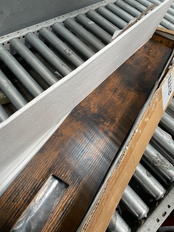 View 2 of ***Missing The Power Outlets *** SUPERJARE 102 Inch Sofa Table with 2 Power Outlets and USB-C Ports, 5.9 Inch Narrow Console Table with Storage, Extra-Long, for Entryway Hallway Couch Behind Sofa, Small Spaces, Rustic Brown