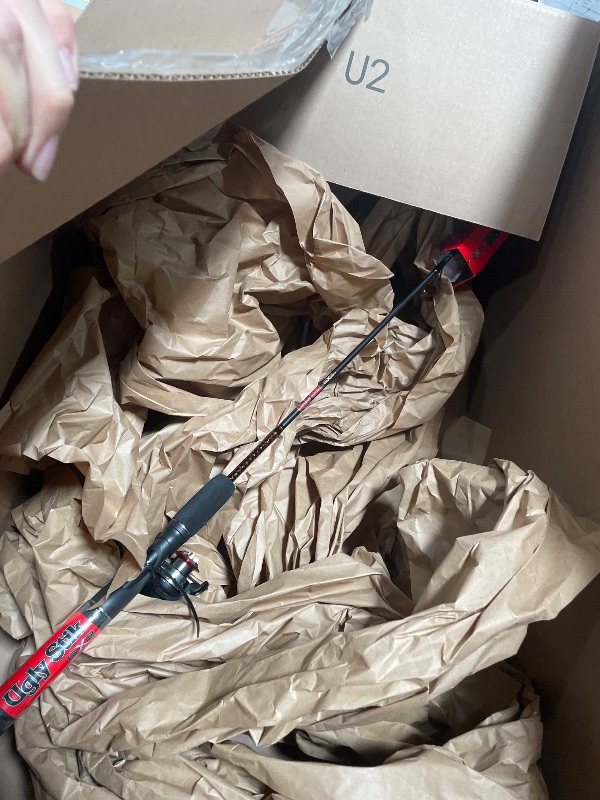 Photo 1 of ** CHECK COMMENTS***    Ugly Stik GX2 Spinning Reel and 7' Fishing Rod Combo, 2-Piece, Graphite and Fiberglass Rod with Clear Tip Design