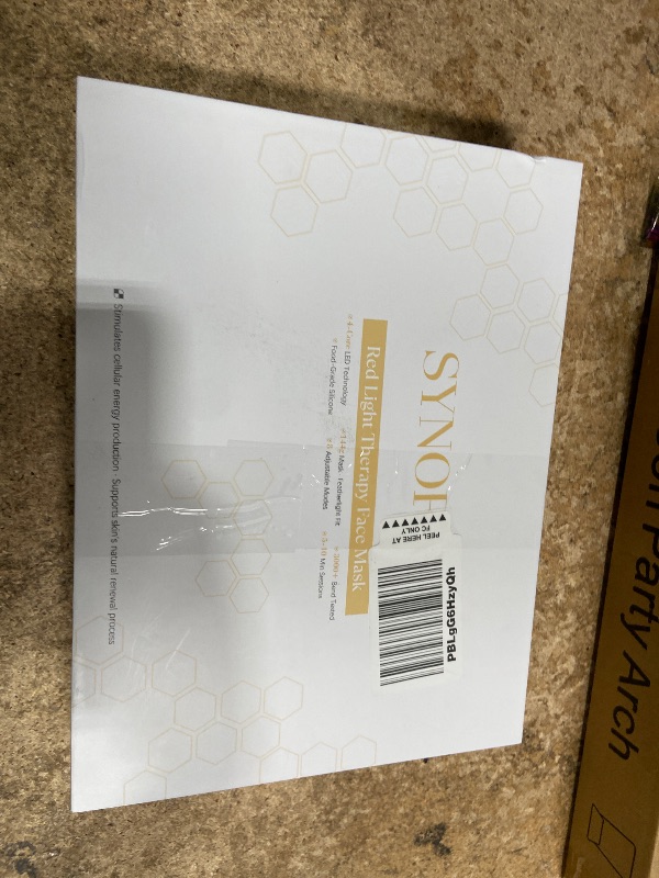 Photo 1 of ***SEE NOTES***Synoray?Quad-Core 4X More Light Energy ?Red Light Therapy Mask for Face, 630nm 850nm NIR 8 Modes LED Light Therapy,?Food-Grade Silicone,Ultra-Lightweight & Contour-Fit ?Birthday Gifts for Women