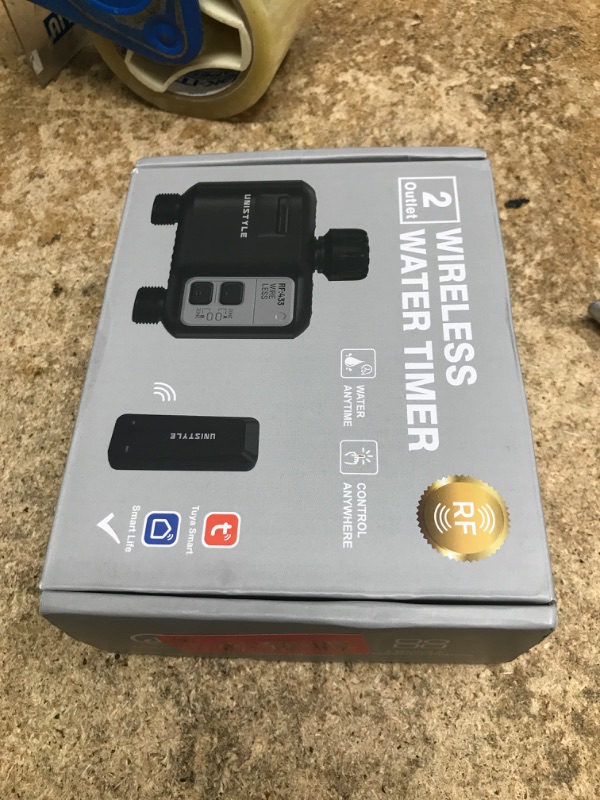 Photo 1 of [All-New 2027] 1700FT WiFi Sprinkler Timer 2 Zone, Unistyle Smart Hose Timers Compatible Alexa & Google Voice and App Control, Water Timer for Garden Hose with Auto & Manual Modes for Garden Lawn