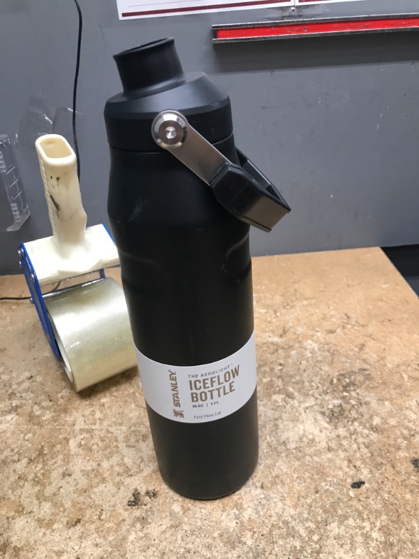 Photo 1 of *no lid* Stanley IceFlow Fast Flow Water Bottle 36 oz | Angled Spout Lid | Lightweight and Leakproof for Travel and Sports | Insulated Stainless Steel | BPA-Free | Black 2.0