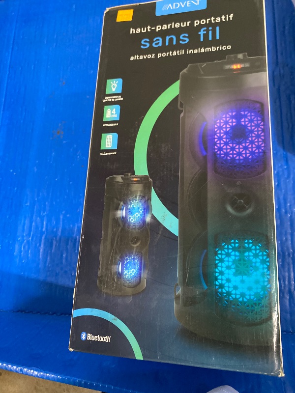 Photo 1 of 5.0 Bluetooth Karaoke Machine, 2 4" Dynamic Driver Loudsound Speakers, Two Microphones, LED Light Show, Karaoke Machine for Kids and Adults
