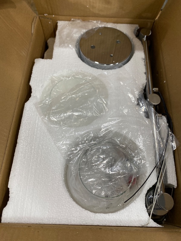 Photo 1 of **MISSING 1 GLOBE**
Espird 3 Lights Bathroom Vanity Light Fixtures Chrome, Bathroom Lights Over Mirror, Industrial and Farmhouse 3 Light Wall Sconce, Polished Chrome Globe Vanity Lighting Fixtures