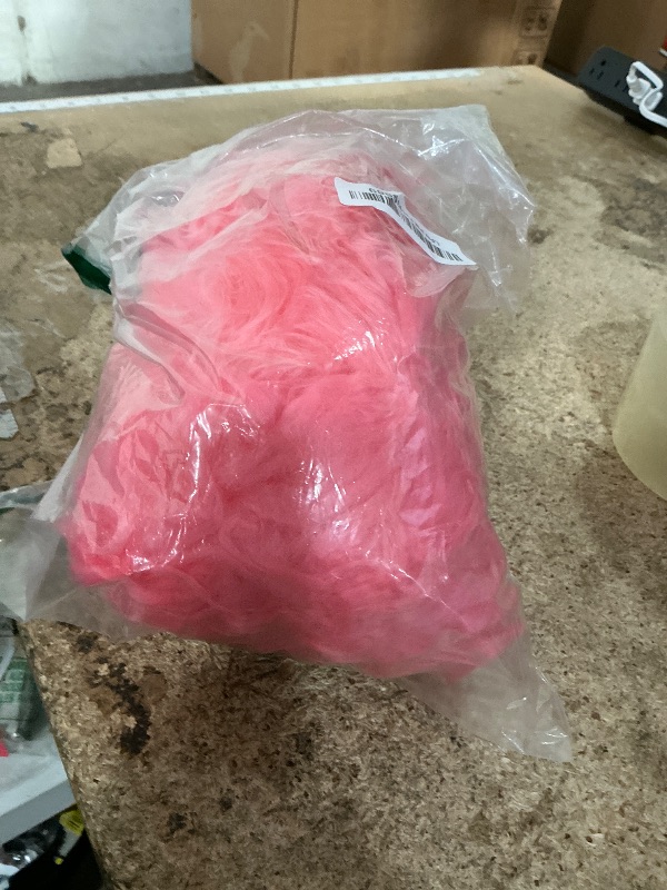 Photo 1 of ***SEE NOTES***Yontree Fashion Fluffy Steering Wheel Covers for Women/Girls/Ladies/Men Australia Pure Wool Universal 15 Inch 1 Set 3 Pcs (Pink)