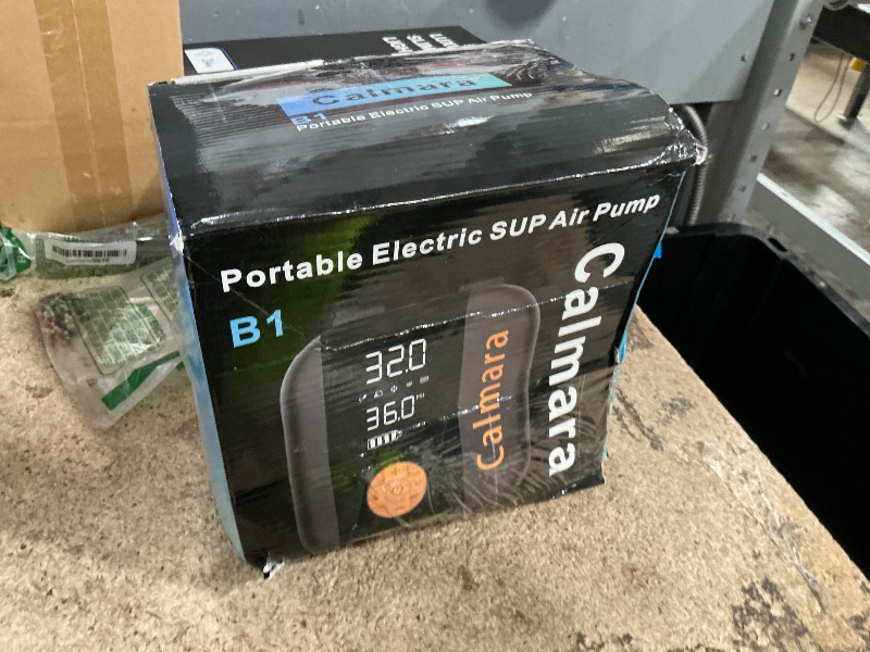 Photo 1 of ***SEE NOTES*** 
Calmara B1 Electric Paddle Board Pump,Rechargeable 10000mAh Cordless/12V DC 22 PSI High Pressure SUP Pump,Inflation & Deflation,Auto-Off for Stand Up Surfing Kite,Tent,Boat Gift for Men