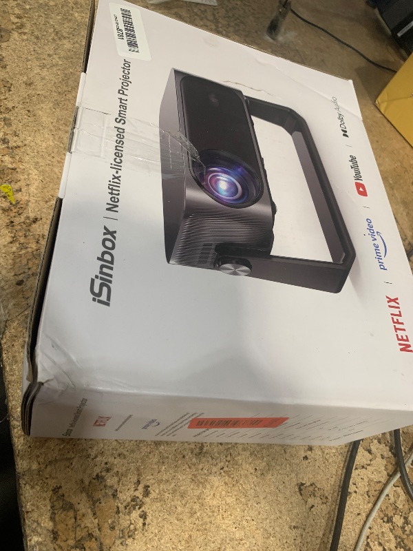 Photo 1 of [2000 ANSI/Auto Focus & Keystone/Built-in APP] 4K Outdoor Projector with Wifi and Bluetooth, Smart Portable Projector with Built in Apps YouTube/PrimeVideo & Dolby, Home Theater Projector with HDR10+