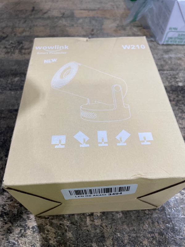 Photo 1 of [Built-in Apps & 2026 Upgraded] Mini Projector with WiFi 6 and Bluetooth 5.4 Support 4K 1080P Auto Keystone 180° Rotatable Projector Portable Compatibile with HDMI/TV Stick/Memory Stick/Laptop, Black