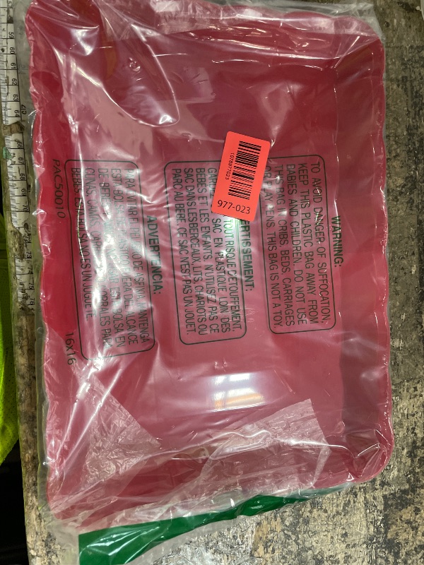 Photo 1 of Red Plastic Serving Trays for Party, 9 x 13 Inch - Heavy Duty Plastic Trays for Food - Rectangular Party Serving Trays and Platters - Red Disposable Trays