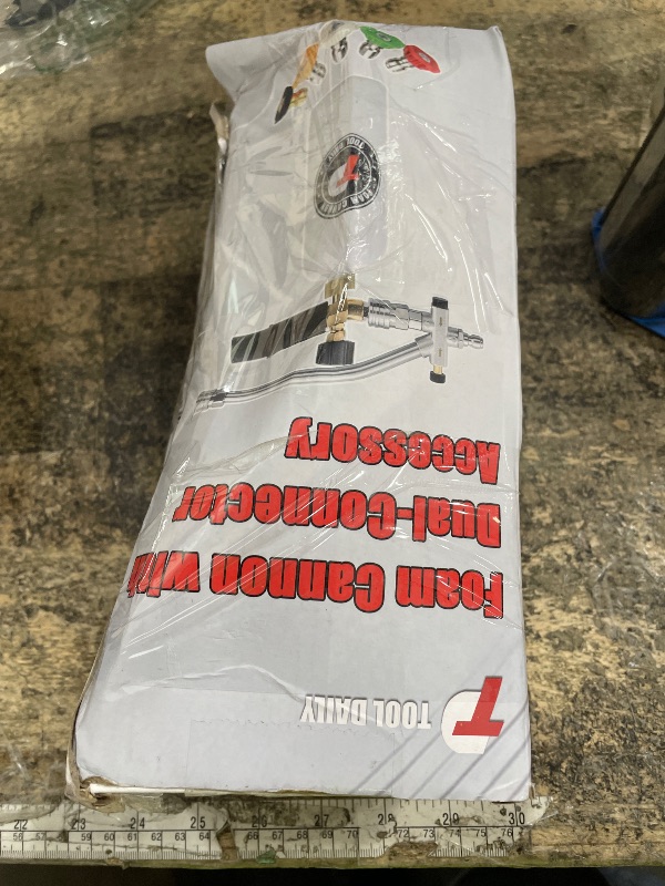 Photo 1 of **MISSING SOME TIPS** Tool Daily Foam Cannon with Dual Connector Accessory, 1/4 Inch Quick Connector, 5 Pressure Washer Nozzle Tips, 1 Liter