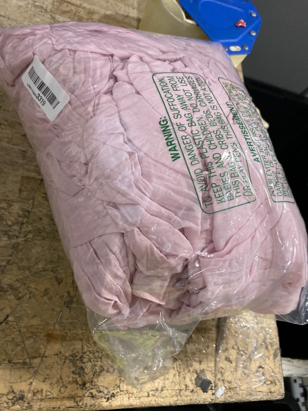 Photo 1 of 10 Pack Light Pink Cheesecloth Table Runner 10FT Boho Gauze Fabric Table Runner Vintage Rustic Sheer Runners for Wedding Party Bridal Baby Shower Long Table Decorations