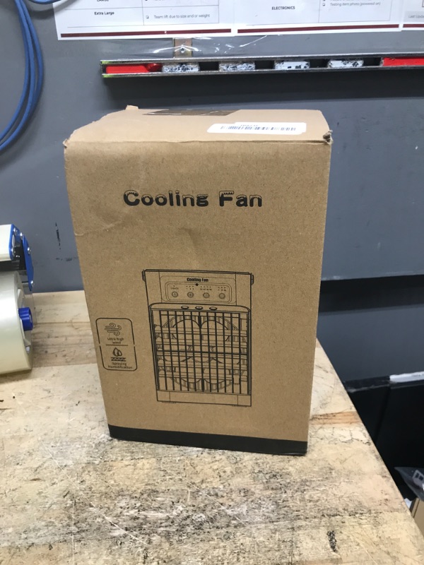Photo 1 of *DOES NOT WORK* Portable Air Conditioners, Upgraded Motor Evaporative Air Cooler with Remote, 3 Speeds & 3 Mist, 7 Color Night Light Cooling Fan with 2-8H Timer, 1100ML Personal AC Unit for Bedroom Office