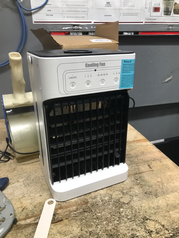 Photo 1 of *DOES NOT WORK* Portable Air Conditioners, Upgraded Motor Evaporative Air Cooler with Remote, 3 Speeds & 3 Mist, 7 Color Night Light Cooling Fan with 2-8H Timer, 1100ML Personal AC Unit for Bedroom Office