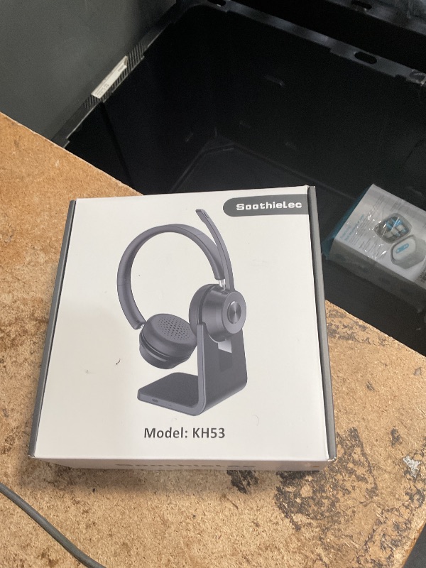 Photo 1 of (Upgraded Version) Wireless Headset, Bluetooth Headset with Noise Cancelling Microphone, Best Headphones with Mic Mute & USB Dongle for PC/Computer/Laptop/Cell Phones/Remote Work/Call Center