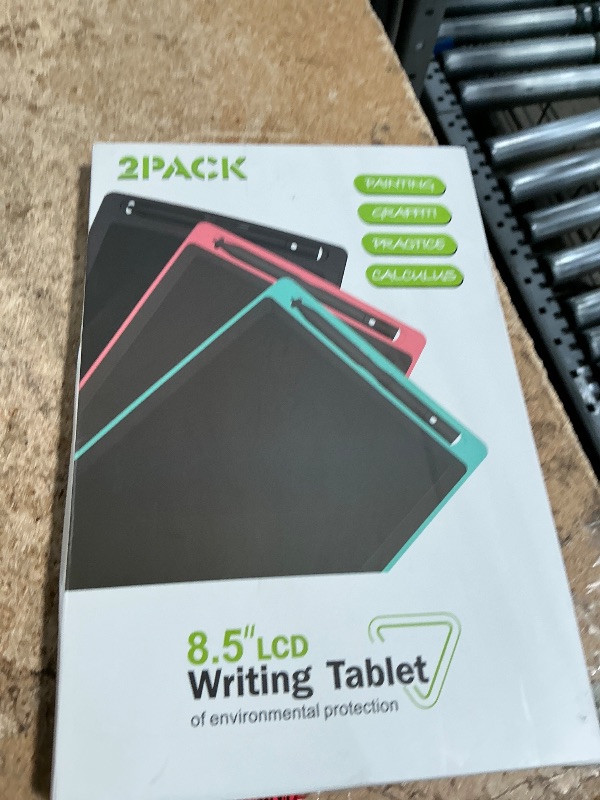 Photo 1 of [2 Pack] TIQUS LCD Writing Tablet Pad 8.5 Inch Ewriter Electronic Board and MeMO Notes for and Adults at Home and Office Middle Stylus (Black)