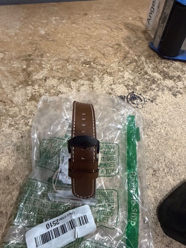 Photo 1 of ***SEE NOTES***Timex Men's Expedition Scout 43mm Watch band – Brown Leather Strap