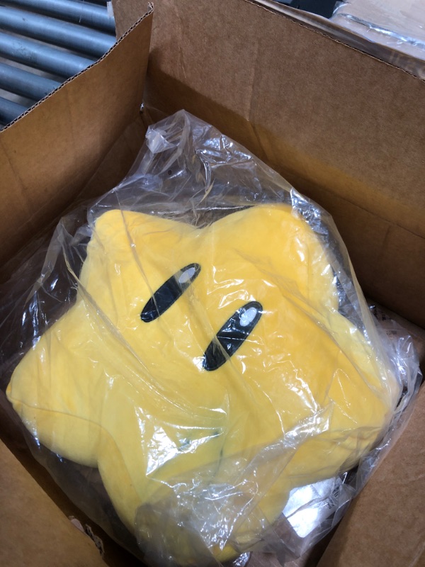 Photo 1 of **HAS A PERMANENT MARKER STAIN** Club Mocchi Mocchi- Super Mario Plush - Super Star Plushie - Squishy Collectible Mario Toys and Plushies - 15 inch