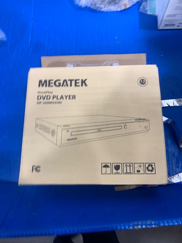Photo 1 of *** CHECK COMMENTS*** MEGATEK Region-Free HDMI DVD Player for TV, Compact CD/DVD Player for Smart TV, USB Port, Plays All Region DVDs & Multi Formats, Metal Housing, HDMI/RCA Cables & Remote Included