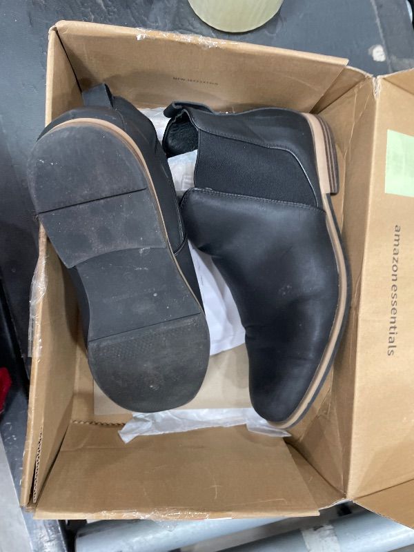 Photo 1 of ***USED****Amazon Essentials Men's Chelsea Boot, Black Suede, 10.5