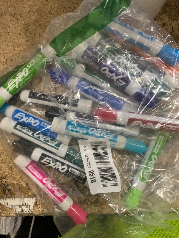Photo 1 of *** only like 20*** EXPO Dry Erase Markers, Low Odor Ink, Assorted Fashion Colors, Chisel Tip, 40 Count - Whiteboard, Essential Supplies for Office, School, Classroom, Teachers