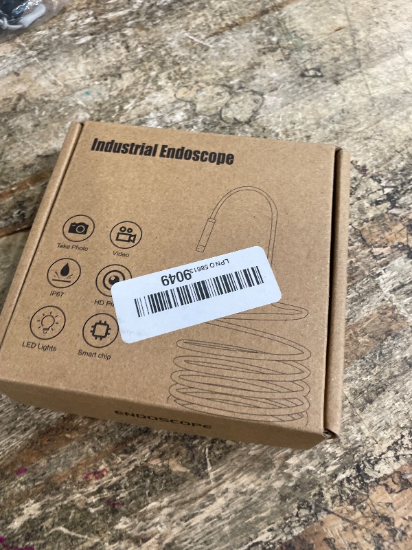 Photo 1 of [Dual-Lens] Endoscope Camera with Light, 1920P HD Borescope with 8+1 Adjustable LED Lights, IP67 Waterproof 16.5FT Semi-Rigid Snake Cord Inspection Camera for iPhone, iPad and Android Phone (Type C)