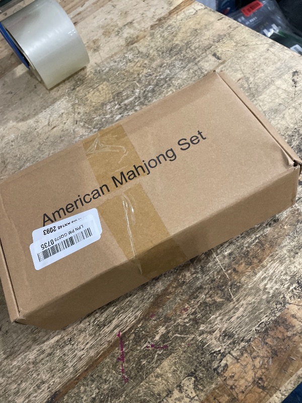 Photo 1 of **Stock Pic for Reference** TIASUSAN American Mahjong Tile Set with 166 Quality Acrylic Tiles (1.2" white, Tiles Only), Mahjong Game Set