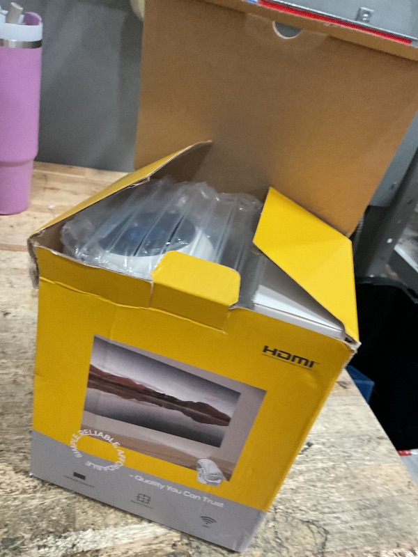 Photo 1 of ?Electric Focus?Projector with WiFi 6 and Bluetooth 5.0, Mini Portable Native 720P with 4K Support, Smart Proyector Built in Apps, Auto Vertical Keystone, Home Movie Projectors for Outdoor