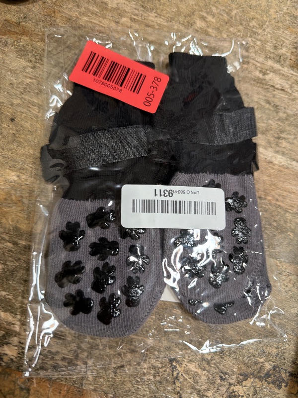 Photo 1 of ?VALFRID Non-Slip Dog Socks with Double Sides Grips, and Durable Dogs Grip Socks,Hardwood Floors Anti-Slip,Dog Booties for Small Medium Large Dogs M